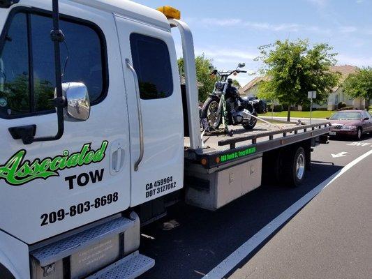 Now towing motorcycles