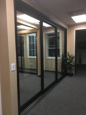 Fleetwood Multi-Slide Door w/automatic opener.