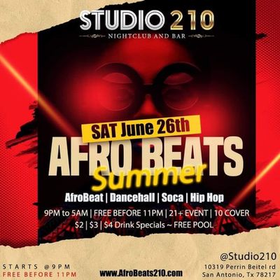 Afrobeats Saturday June 26!