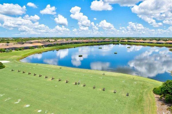 The driving range at Esplanade where I live!