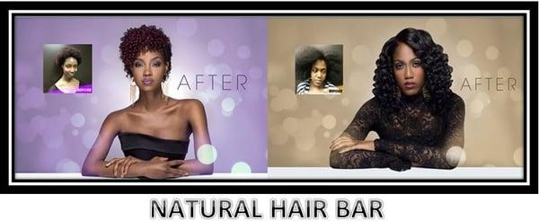 Let The Natural Hair Bar give your natural hair a Make-over