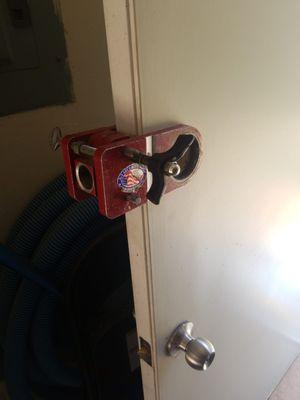 Adding a deadbolt lock on the door- fresh installation