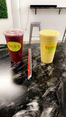 Fusion health smoothies the famous sunshine smoothie and simple beats natural compressed juice