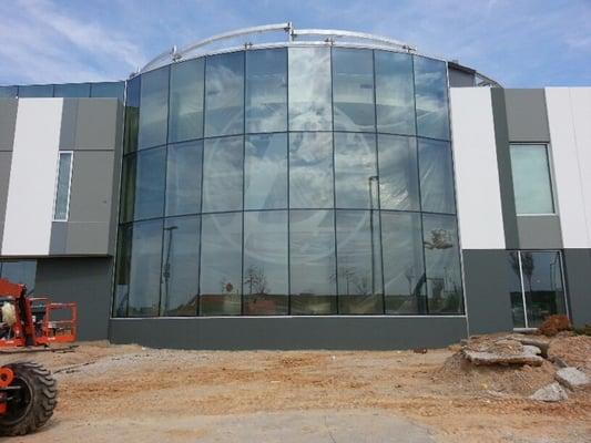 Express Scripts commercial glazing installed by St. Charles Glass & Glazing.