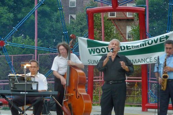 Performing at Woodside Summer Concert