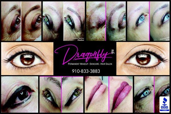 Ad for Dragonfly Permanent Makeup Salon in Wilmington, NC