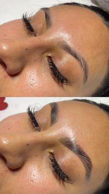 Brow lamination and tint by Vivian