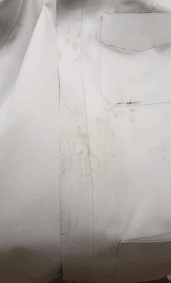 Work shirt that was supposed to be dry cleaned and pressed