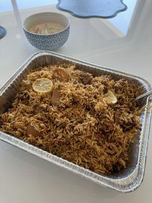 Chicken Biryani & Raita