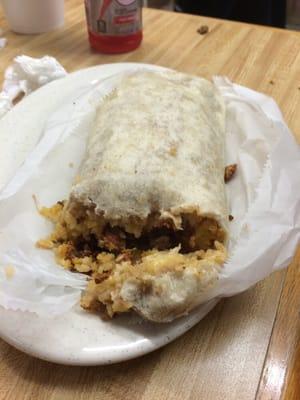 Chorizo burrito