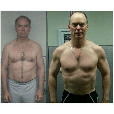 At 65 years young, John lost 10 % bf and gained 15lbs of muscle