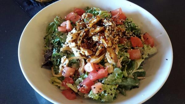 Korean chicken salad, ordered with cold chicken