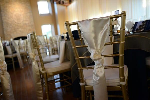 Gold Chiavari Chair, Westminster College President's Dinner