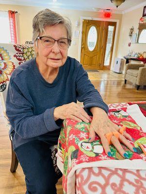 Nail Session for Resident Maggie