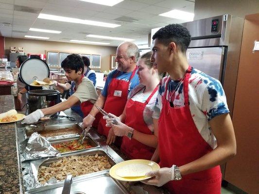 Serving at Ronald McDonald House