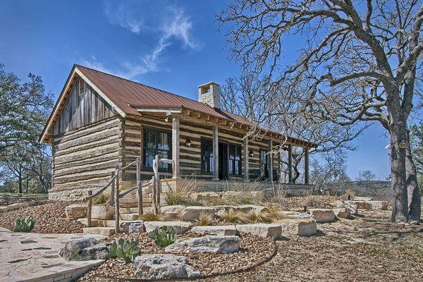 Texas Hill Country Log Cabin