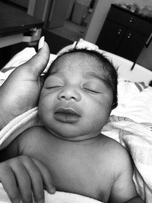 This is my third baby, his name is Horace Stevenson IV! Dr. Smith kept your promise to me and delivered him!