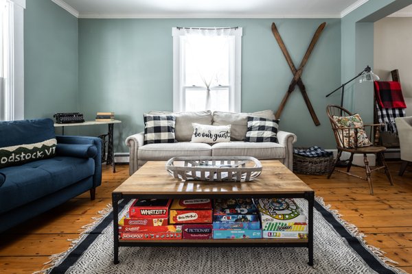 cozy up and play some games in our spacious double living room