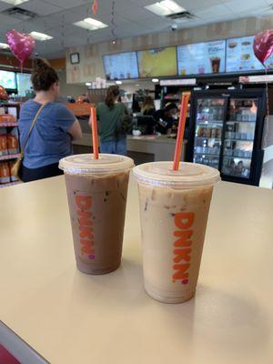 Mocha Original Blend Iced Coffee and caramel swirl Original Blend Iced Coffee