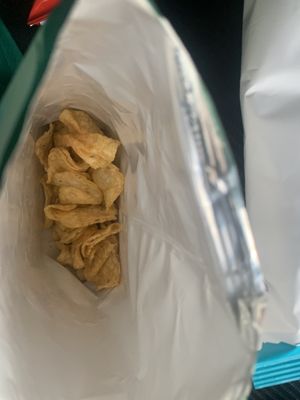 The amount of chips when opening the bag