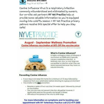 Canine Influenza Vaccine