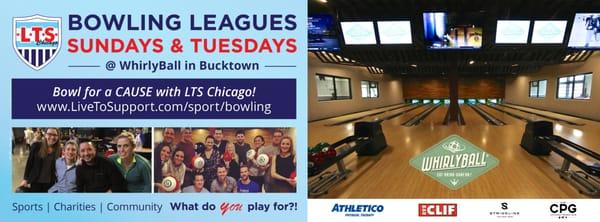 Bowling Leagues are fun for everyone, from the occasional bowler to the National Champ...join us in support of the charity of YOUR choice!