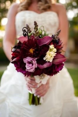 Holly's bridal bouquet