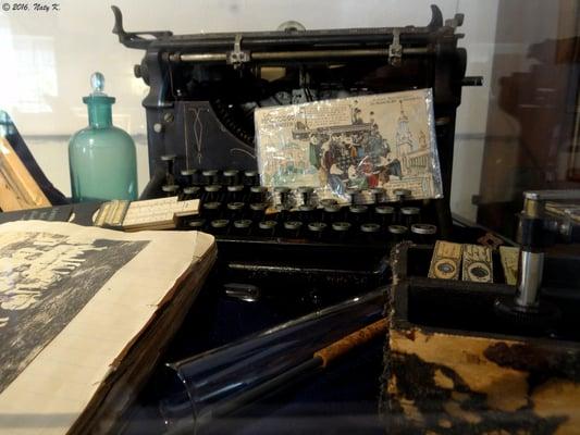 An old typewriter in the museum.