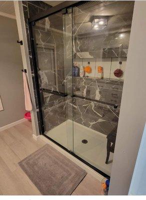 Custom shower built to customer needs