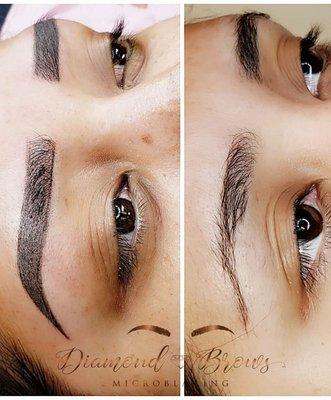 Microblading and powder combo