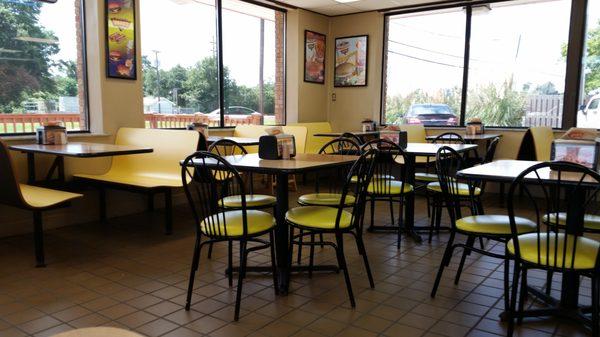 Inside dining area