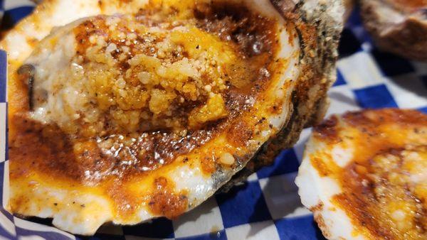 Grilled oysters with Cajun seasoning