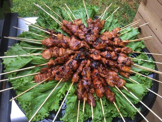 Teriyaki Chicken skewers