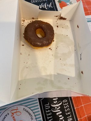 The last of the donuts. They were so good!