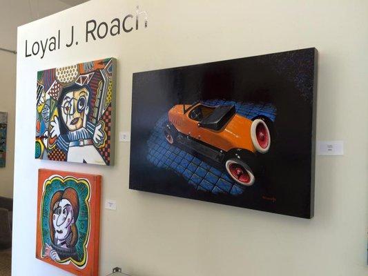 Each resident artist has their own studio and dedicated gallery wall.