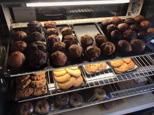 Fresh muffins and pastries baked on-site