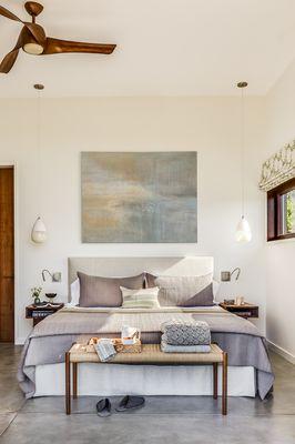 Bedroom at a Modern Vineyard Residence