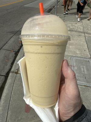 Banana Mango protein smoothie