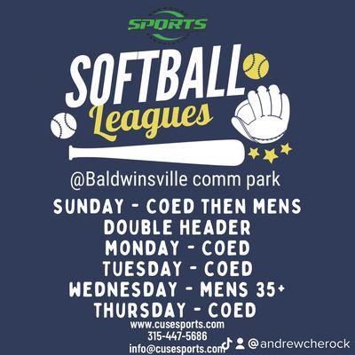 Softball Leagues