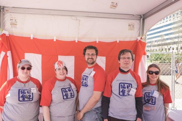 Volunteers at Sakura Matsuri - Japanese Street Festival