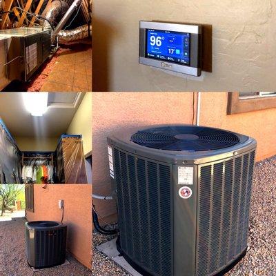 New Trane split heat pump installed