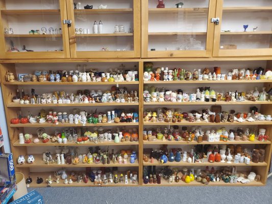 Entire display of salt & pepper shakers