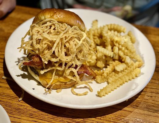 Bleu Peppercorn Burger (that's what we ordered anyway)