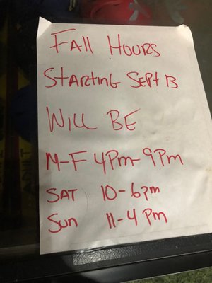 Fall hour 2018