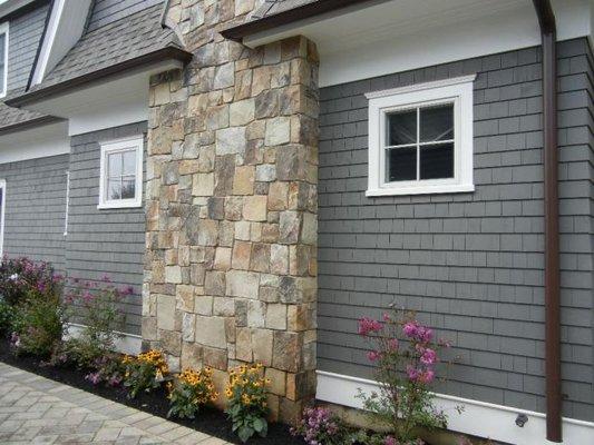 Shawnee Mountain Squared & Recs Sawn Veneer Chimney