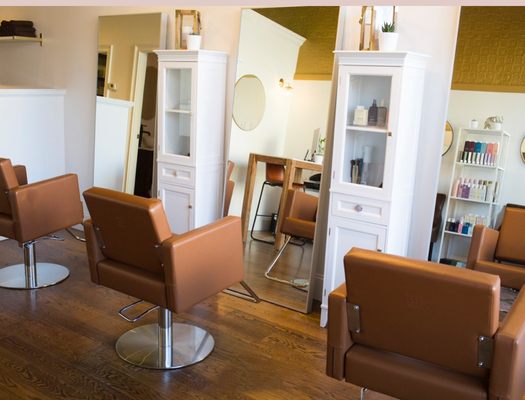 Hair salon interior.