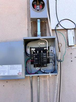 New sub panel for a renter whom lost all power to their home.