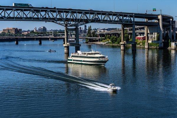 The Portland Spirit on the Willamette River