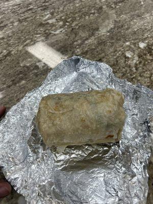 This is the burrito I got.. is this how big we're making burritos now chipotle?