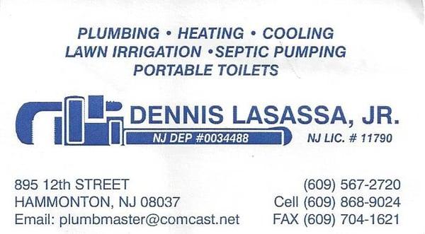 Dennis Lasassa Jr. Plumbing